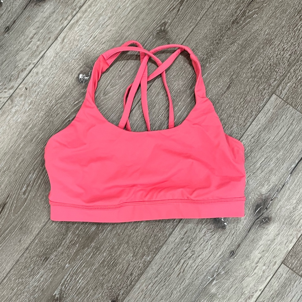 Lululemon Pink Sports Bra size 8
